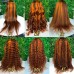 Stema #4/350 Ginger Brown Highlight 13x4 Transparent Lace Frontal Human Hair Wig